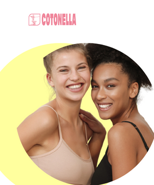 cotonella intimo logo e ragazze