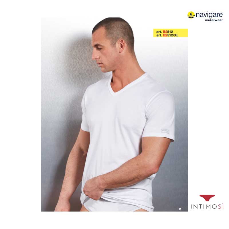 Maglia intima uomo Navigare 512 - Conf. 3 pz in cotone pettinato