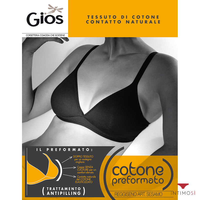 Reggiseno preformato donna in cotone