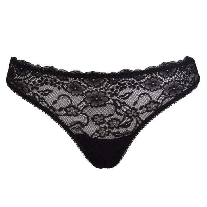 Perizoma in pizzo color nero