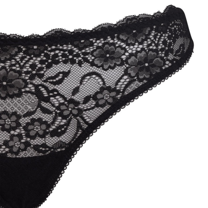 Perizoma in pizzo color nero