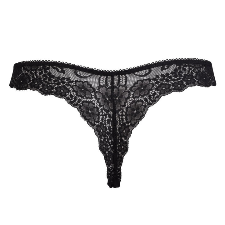 Perizoma in pizzo color nero