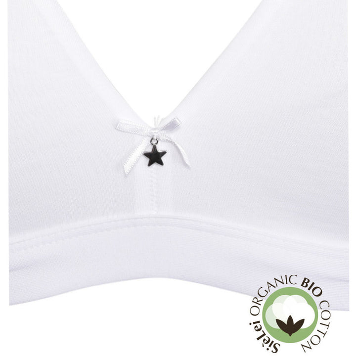 Reggiseno in cotone biologico bianco