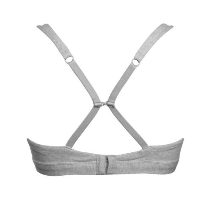 Reggiseno cotone naturale grigio