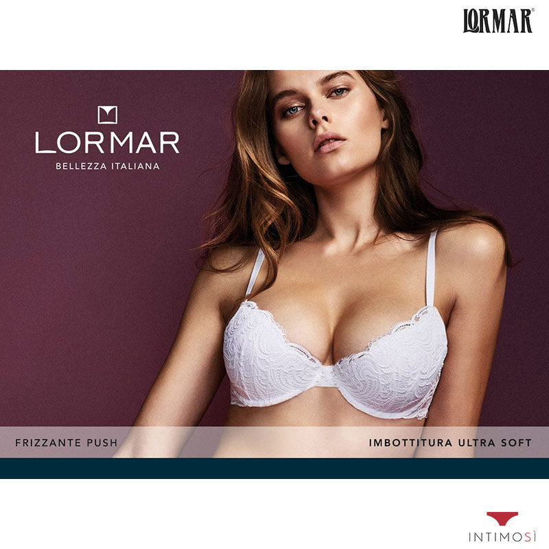 Reggiseno con ferretto e inserti in pizzo Lormar Frizzante
