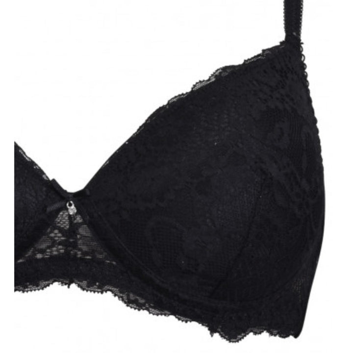 Reggiseno nero con pizzo
