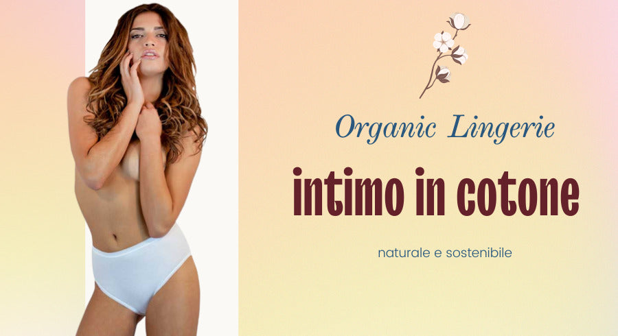 Ragazza in intimo in cotone