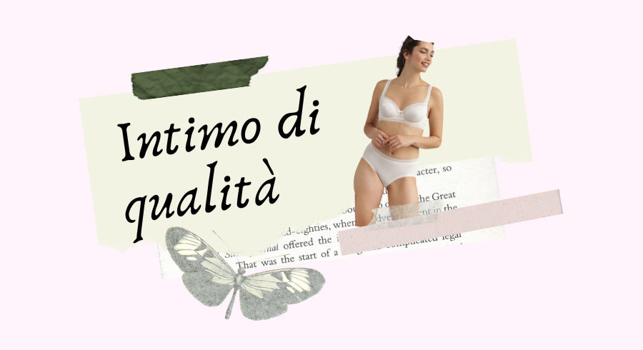 Foglio di giornale con ragazza in intimo