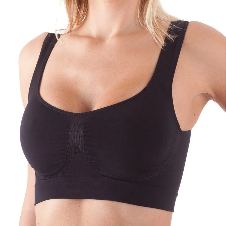 Reggiseno top da donna nero