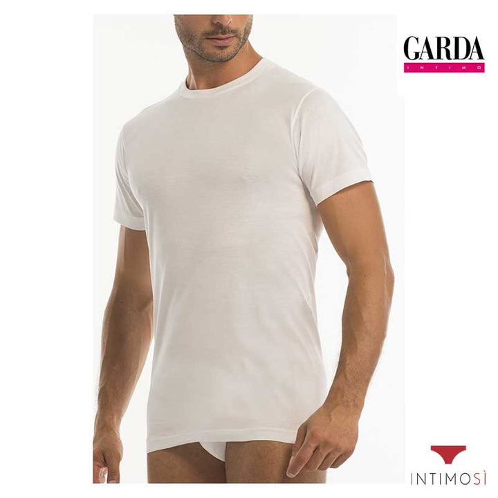 Maglia intima da uomo manica corta girocollo