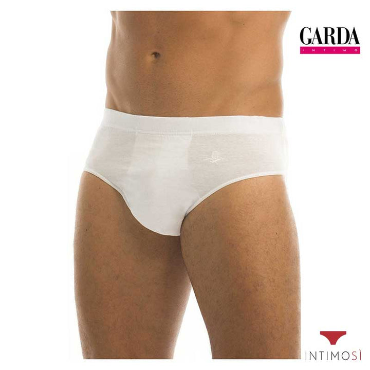 Slip alto da uomo con elastico e forma anatomica con ricamo