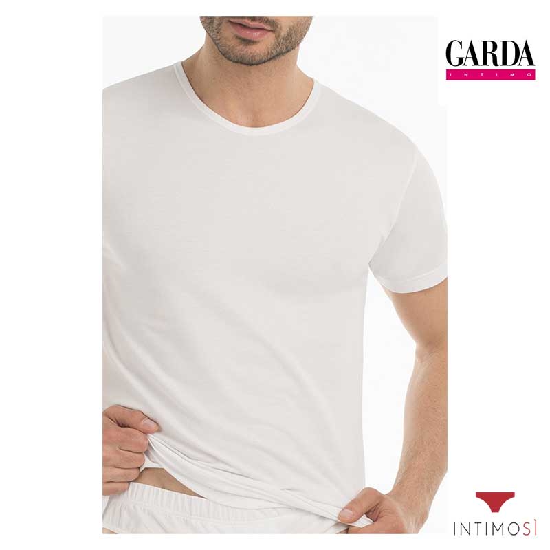 Maglia intima da uomo manica corta girocollo