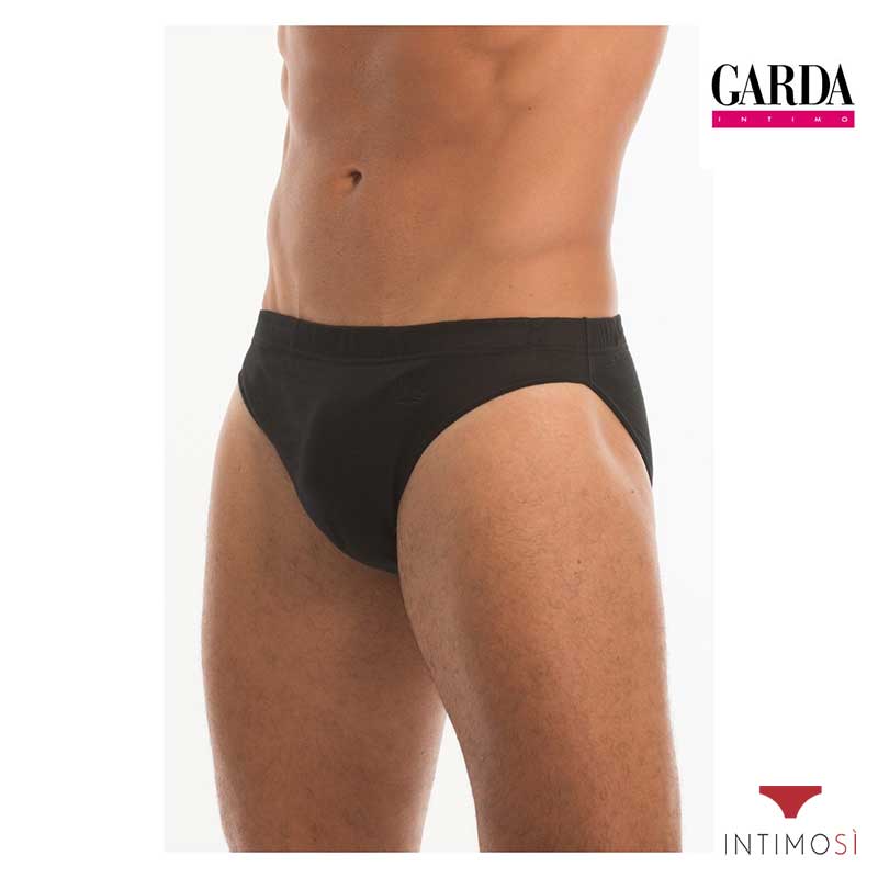 Slip mini da uomo filo di scozia con ricamo