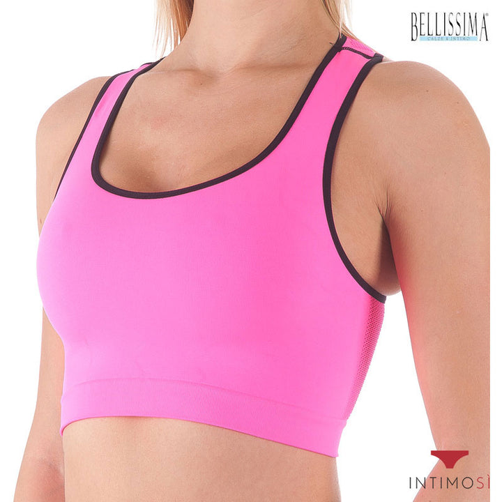 Top sportivo da donna fucsia