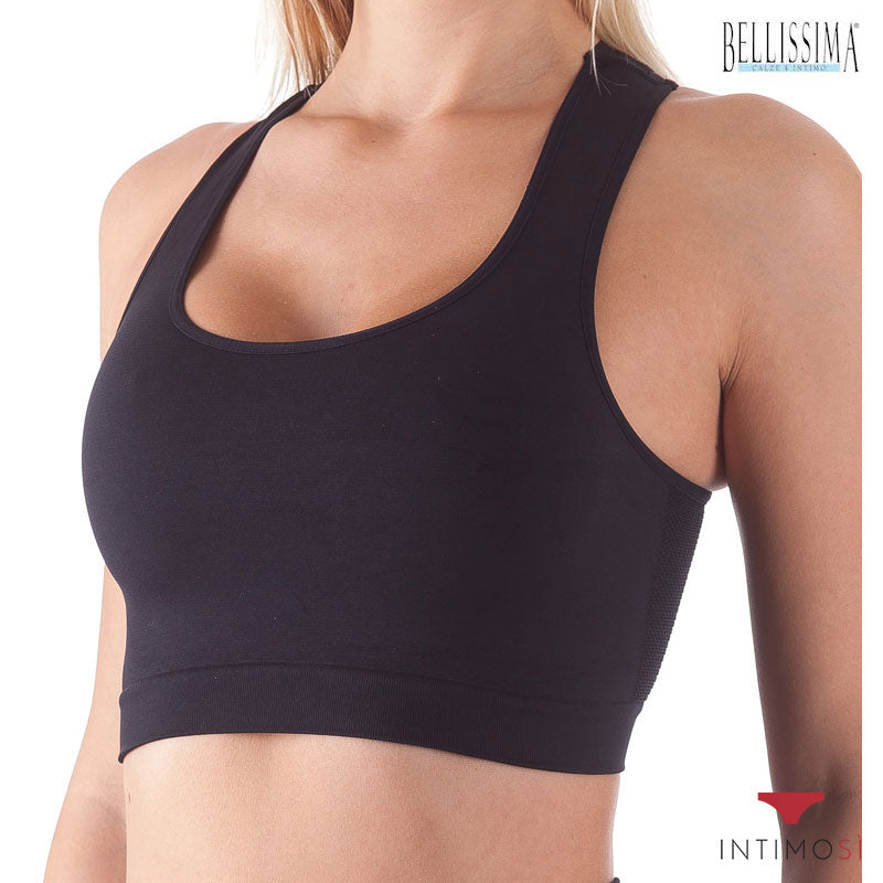 Top sportivo da donna colore nero