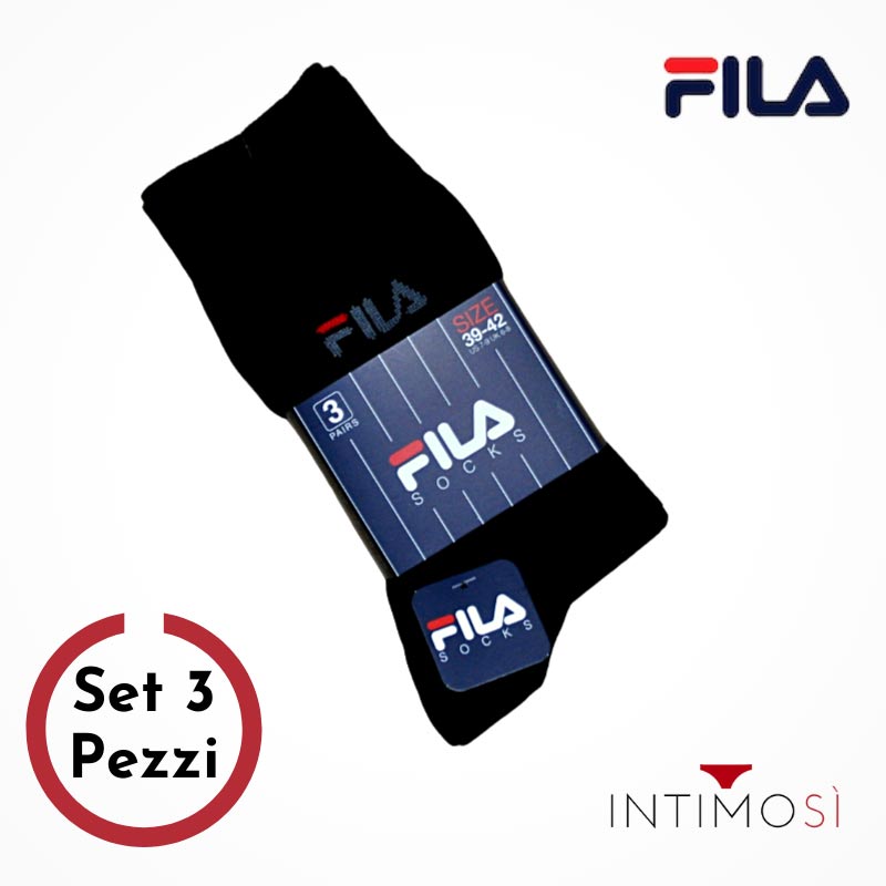 Calza sportiva altezza media con logo nera