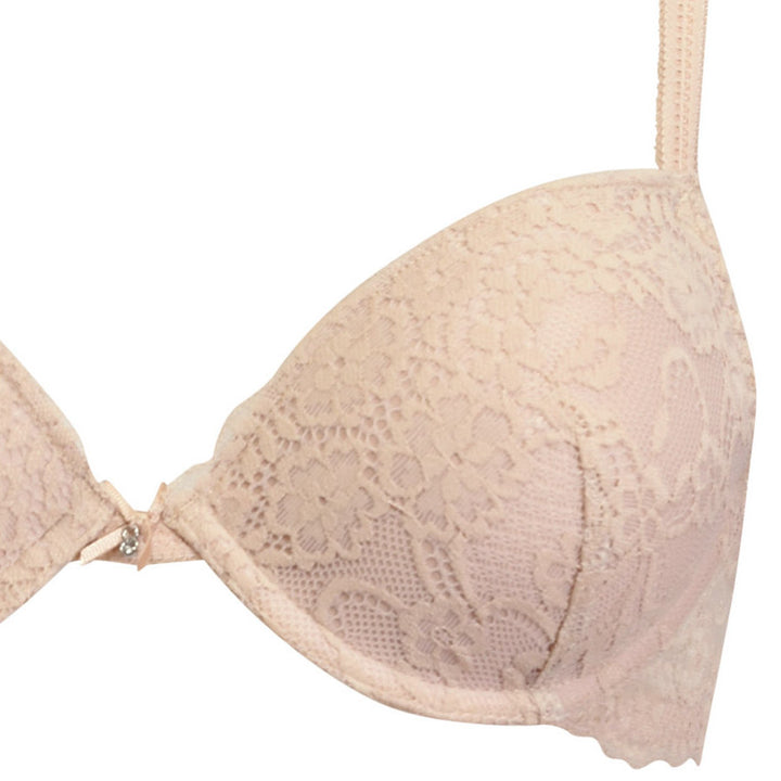 Reggiseno color cipria in pizzo