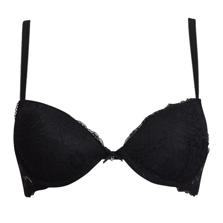 Reggiseno in pizzo color nero