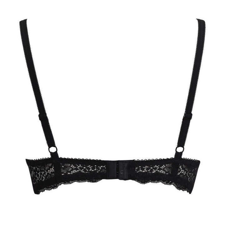 Reggiseno in pizzo color nero