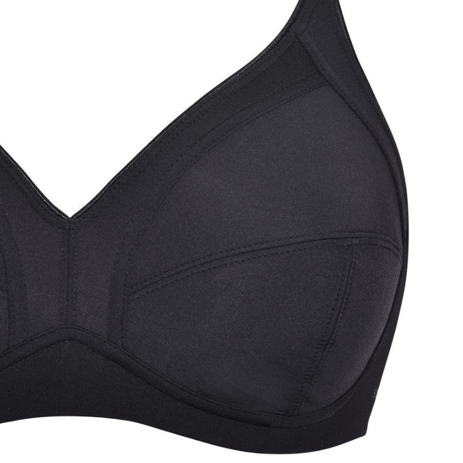 Reggiseno nero liscio