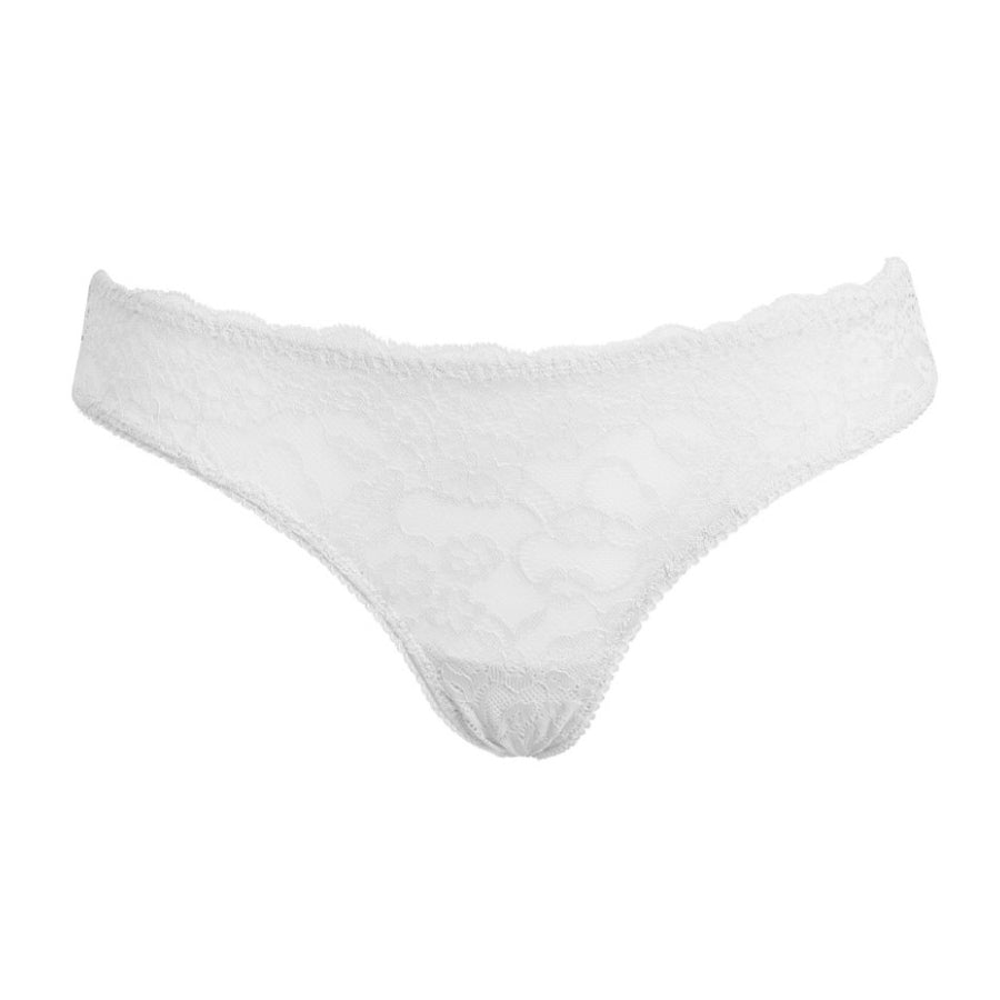 Slip in pizzo bianco