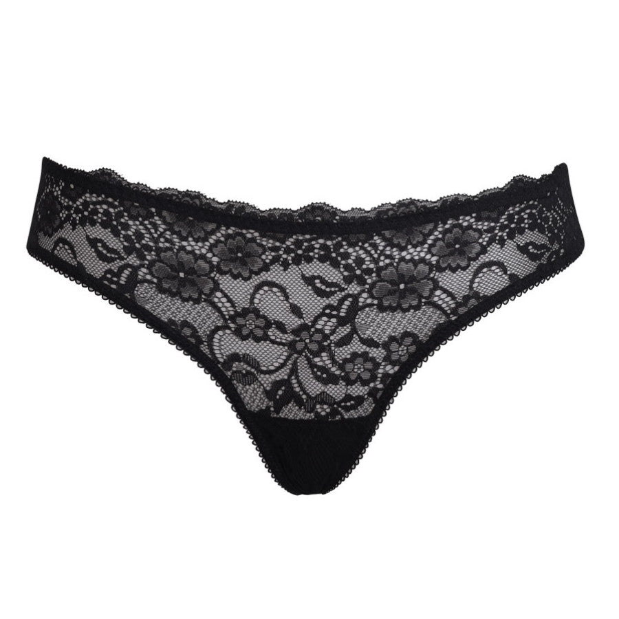 Slip in pizzo nero