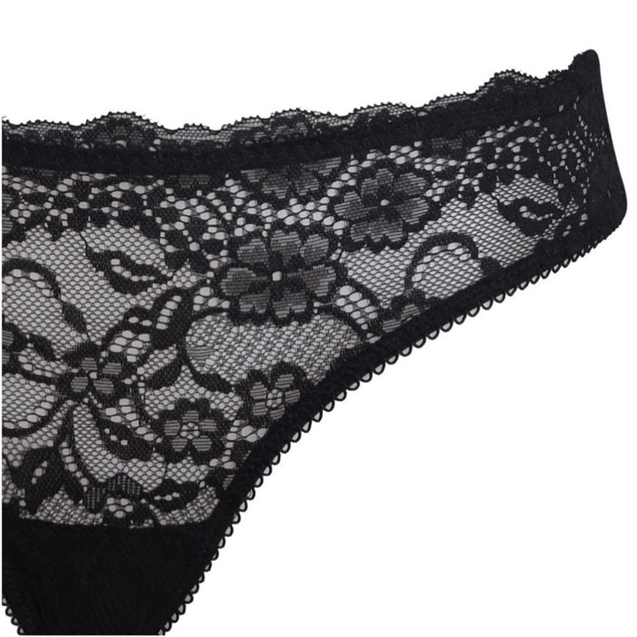 Slip in pizzo nero