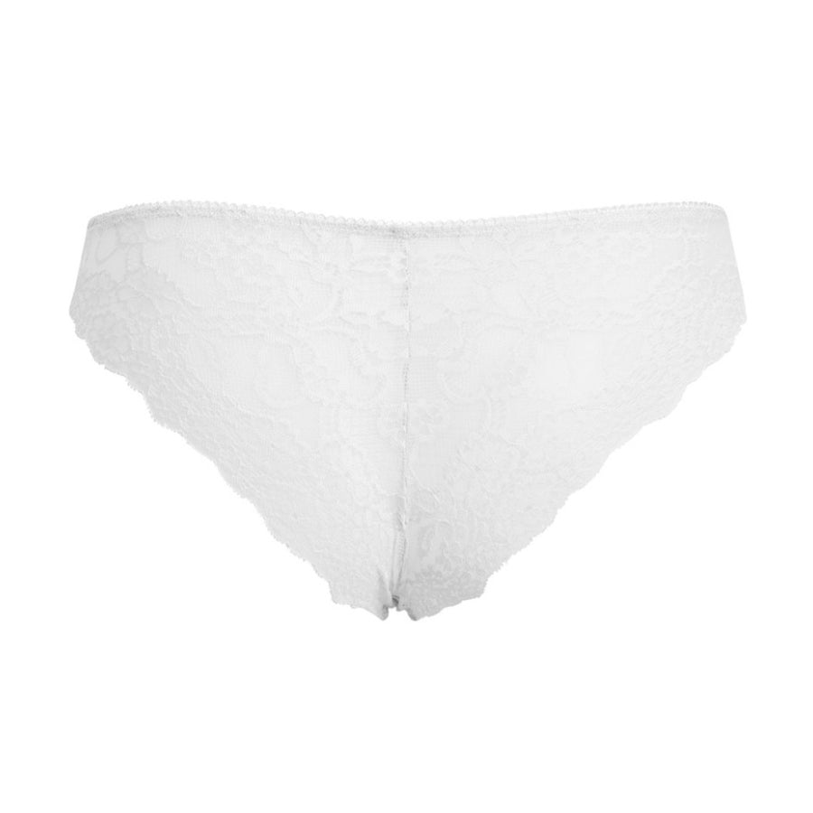 Slip in pizzo bianco