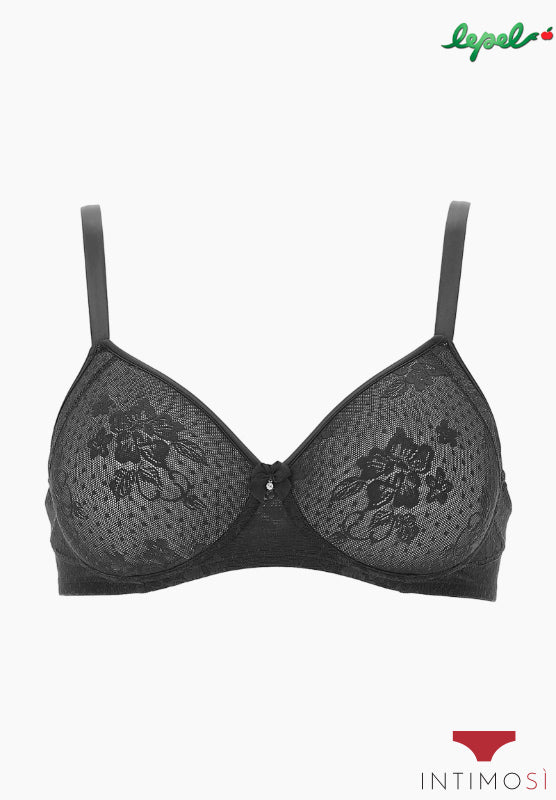 Reggiseno Coppa Completa Bestform – Nero, Taglia 6D, Pizzo Non Imbottito, Stile Anni '70