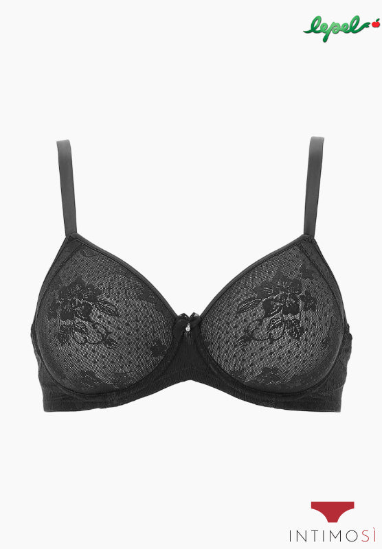 Reggiseno balconcino donna imbottito in pizzo