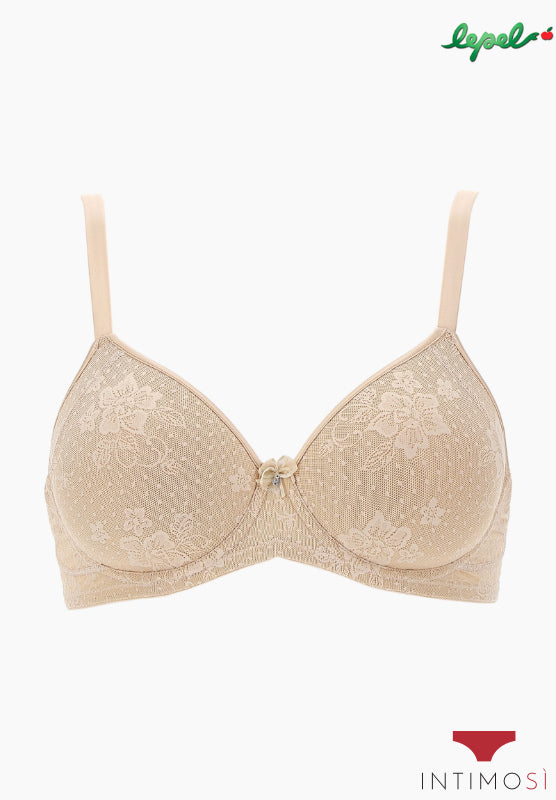 Reggiseno balconcino donna imbottito in pizzo